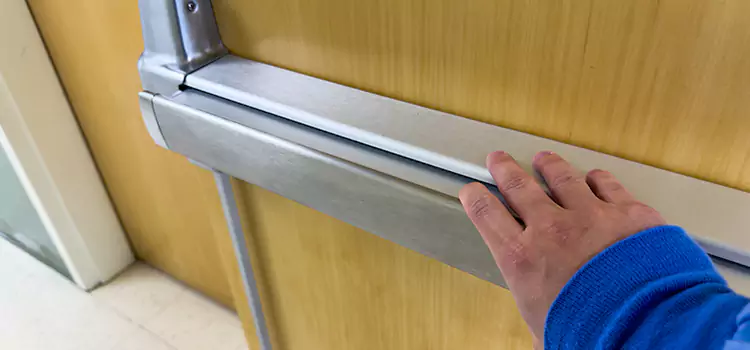 Installing a Push Bar on a Door Grants Pass